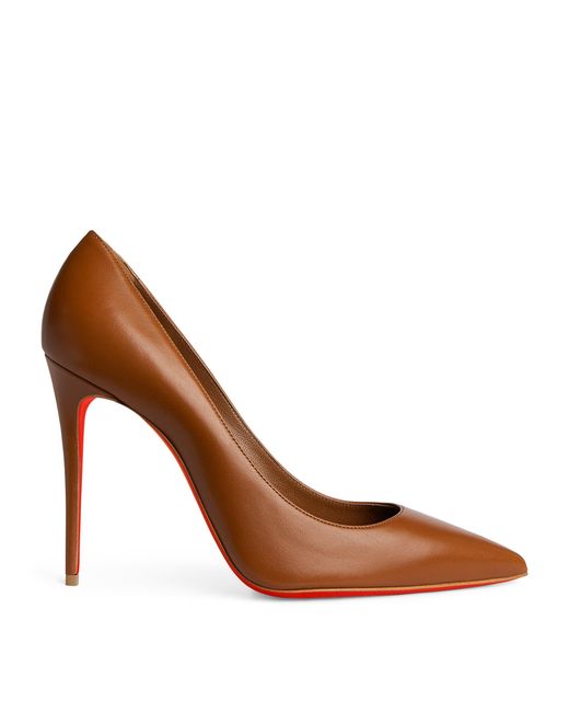 Christian Louboutin Brown Kate Leather Pumps 100