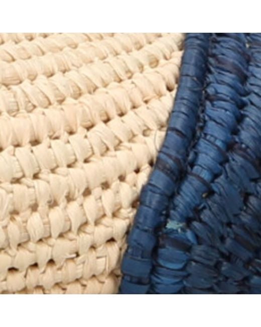 Gabriela Hearst Blue Raffia Slingback Ballet Flats