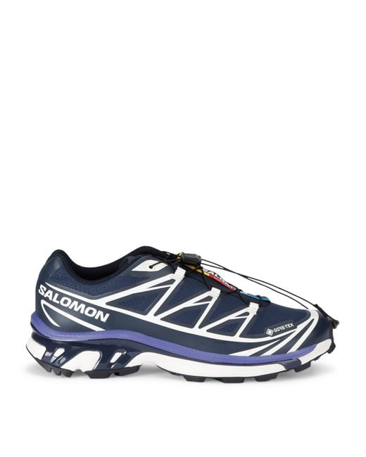 Salomon Blue Xt-6 Gore-tex Sneakers Carbon / Vanilla Ice / Liberty for men