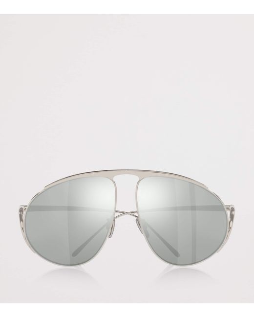 Loewe Gray Hillock Pilot Sunglasses