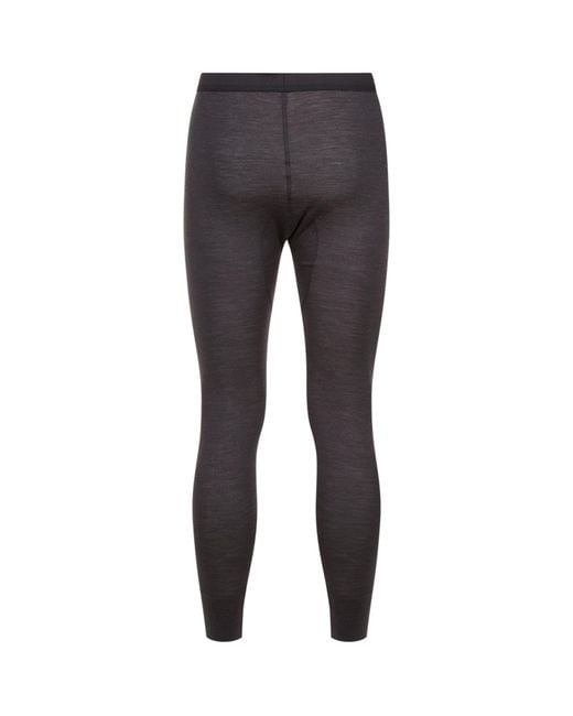 Zimmerli of Switzerland Gray Wool And Silk Long Johns for men