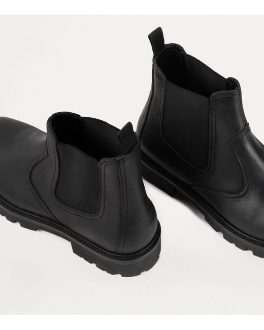 The Kooples Black Leather Chelsea Boots for men
