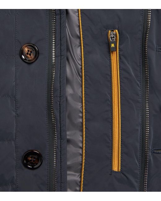 Moorer Blue Quilted Zavyer Jacket for men
