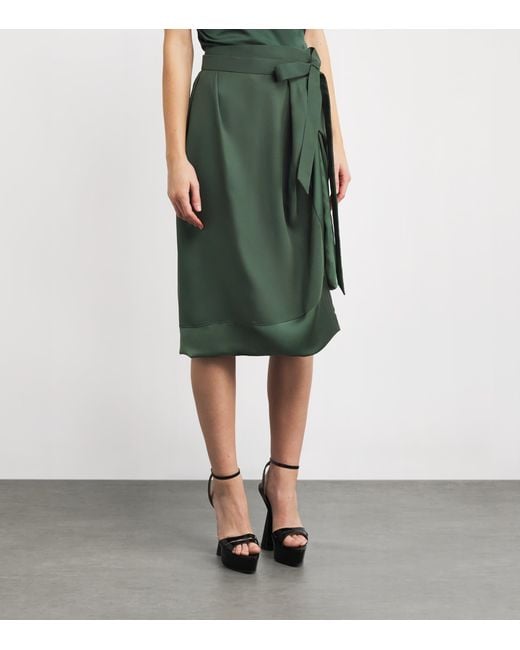 Vivienne Westwood Green Zora Midi Skirt