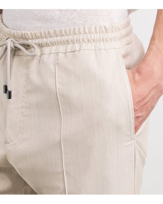 Pal Zileri Natural Stretch-Wool Straight Trousers for men