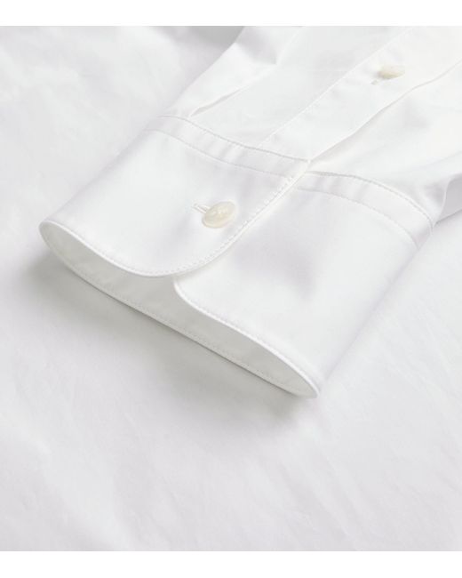 The Row White Cotton Lukre Shirt for men