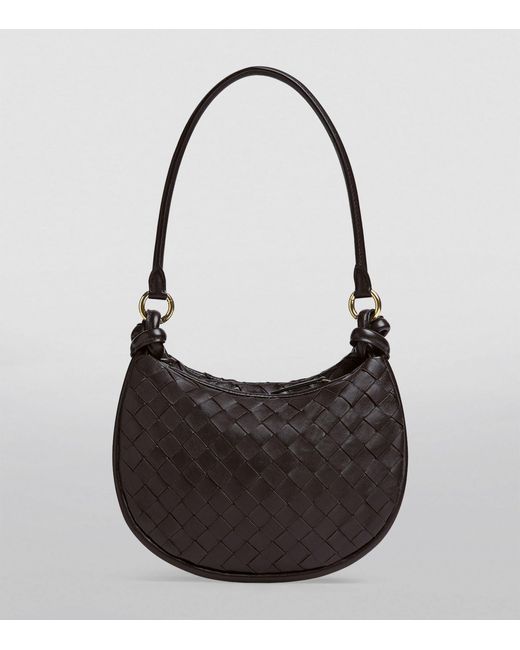 Bottega Veneta Gray Small Leather Gemelli Shoulder Bag