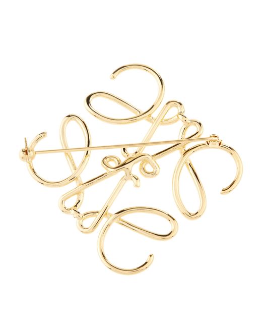Loewe Metallic Anagram Brooch