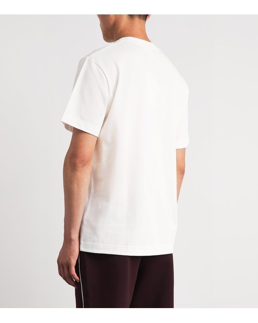 Lacoste White Pima Cotton Piqué T-Shirt for men