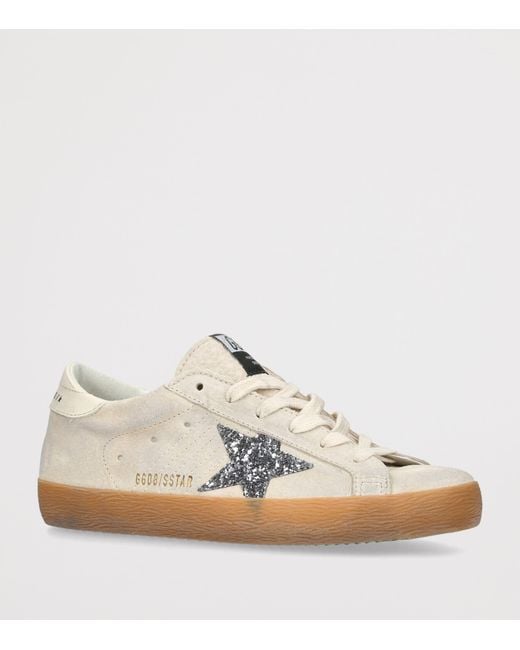Golden Goose Deluxe Brand White Leather Super-Star Sneakers