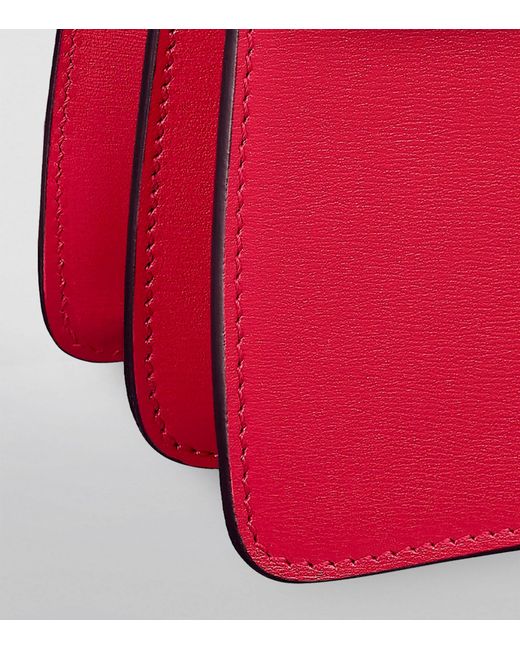 Cartier Red Mini Calfskin Panthère De Top-handle Bag