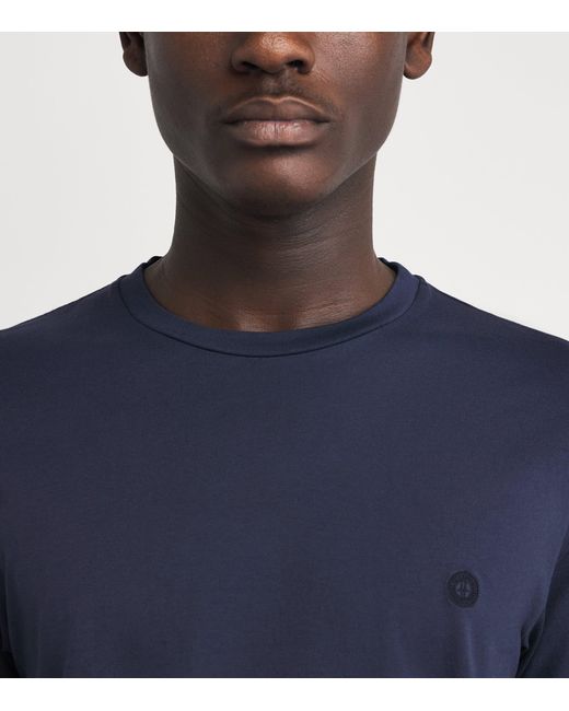 Harrods Blue Cotton T-Shirt for men