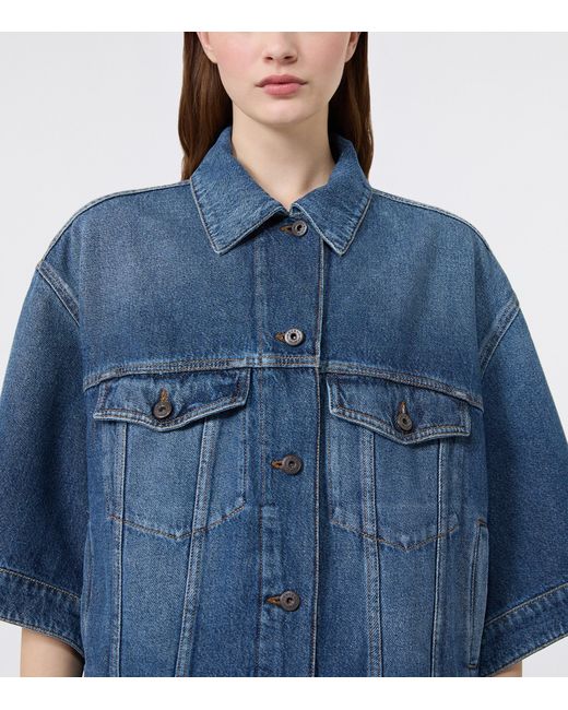 Weekend by Maxmara Blue Structured Denim Shirt