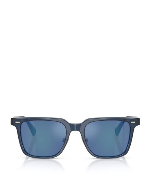 Oliver Peoples Blue Rectangular Mr. Federer Ii Sunglasses for men