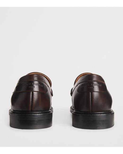 Claudie Pierlot Black Leather Loafers