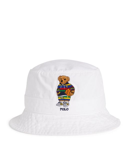 Polo Ralph Lauren Cotton Polo Bear Bucket Hat in White for Men Lyst