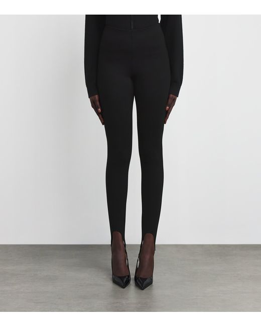 Skims Black High-Waist Stirrup Leggings