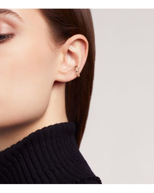 Chanel Metallic And Diamond Coco Crush Single Earring
