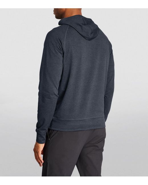 vuori Blue Ponto Performance Half-Zip Hoodie for men