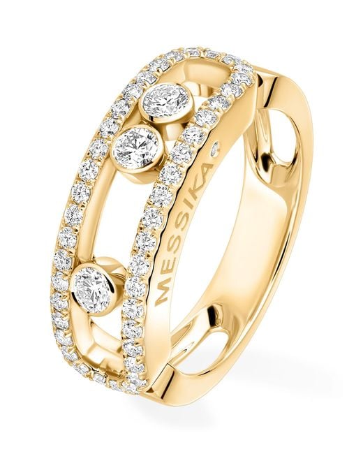 Messika Metallic Move Classique And Diamond Pavé Ring