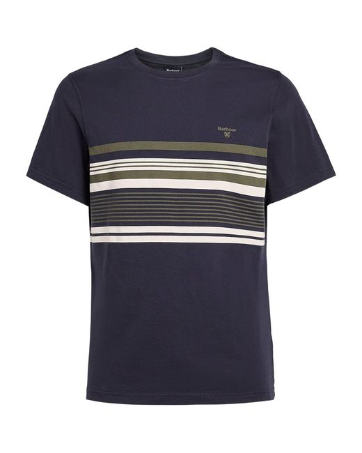 Barbour Blue Stripe Teeside T-Shirt for men