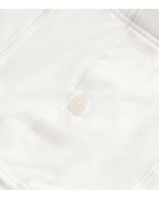 Hanro White Cotton Sensation Butterfly Trunk for men