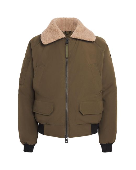 Canada Goose Green Down Chilliwack Aviator Bomber Jacket for men