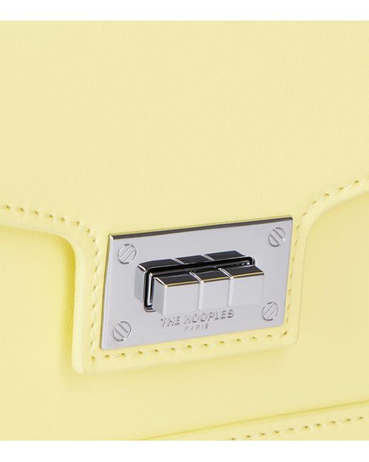 The Kooples Yellow Small Leather Emily Cross-body Bag