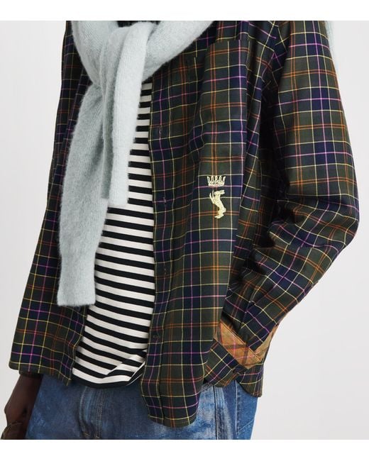 Barbour Gray X Paul Smith Cotton Tartan Shirt for men