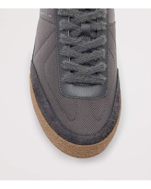 AllSaints Brown Leather Harri Low-Top Sneakers for men