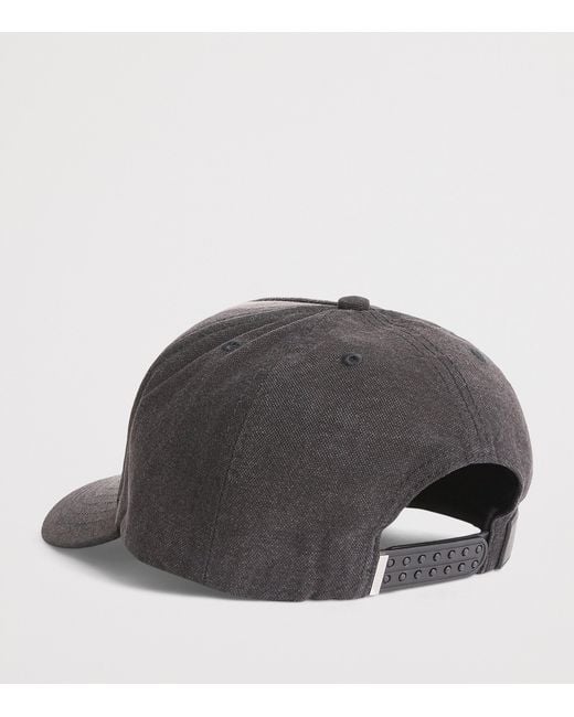 Amiri Gray Logo Script Baseball Cap for men