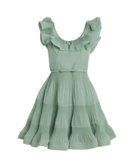 green emerald velvet dress Hazel Green Floral Embellished Maxi Dress – Frock and Frill main image 0
