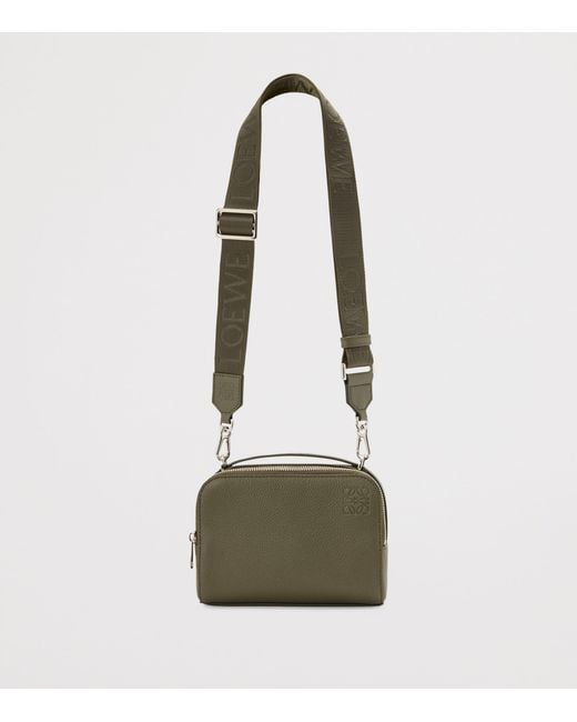 Loewe Green Leather Essential Camera Bag