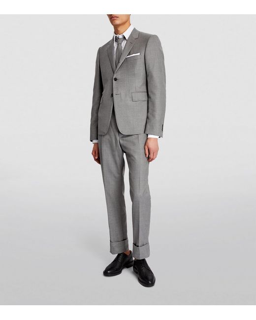 Thom Browne Gray Wool Blazer for men