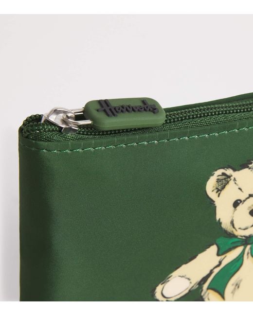 Harrods Green Henry Bear Pocket Shopper Bag