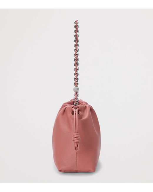 Loewe Pink Medium Leather Flamenco Shoulder Bag