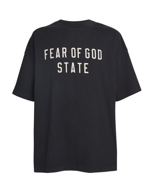 FEAR OF GOD STATE Tシャツ size L Fear Of God Oversized Logo State T-Shirt in Black for Men | Lyst