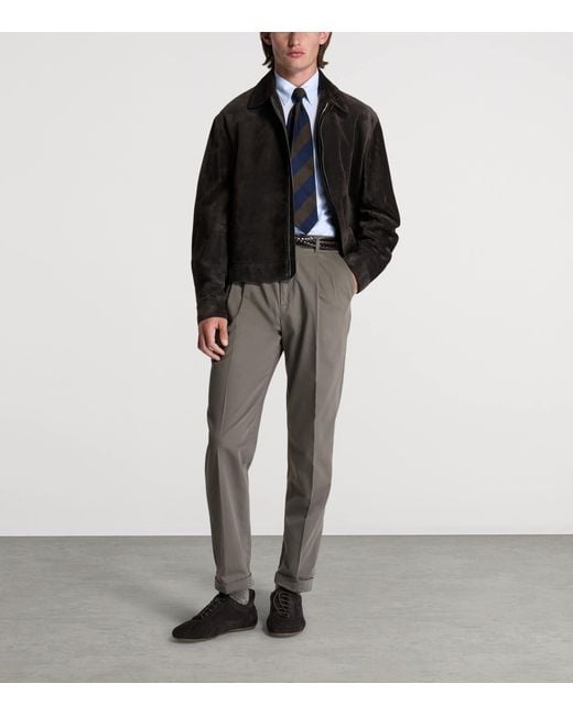 Dunhill Black Suede Jacket for men