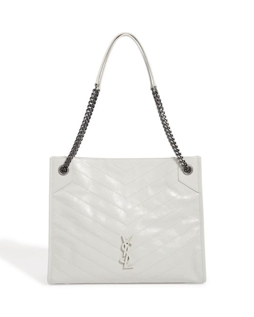 Saint Laurent White Medium Niki Shopping Bag