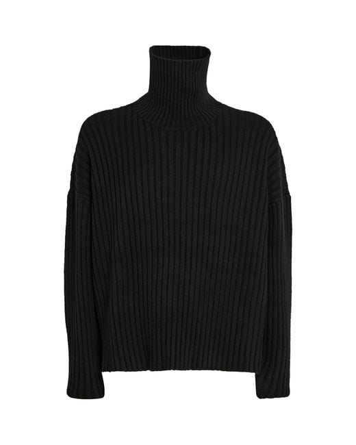 Fear Of God Black Rib Knit Rollneck Sweater for men