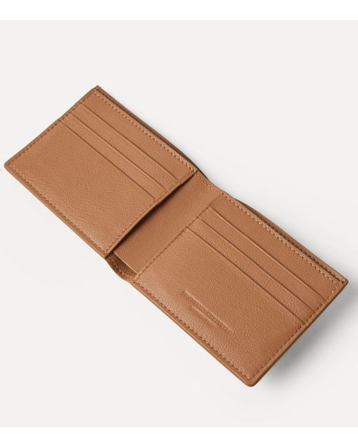 Brunello Cucinelli Brown Nubuck Logo Bifold Wallet for men
