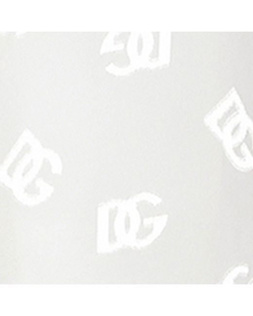 Dolce & Gabbana White Sheer Logo Shirt