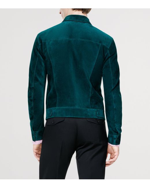 Tom Ford Green Suede Jacket for men
