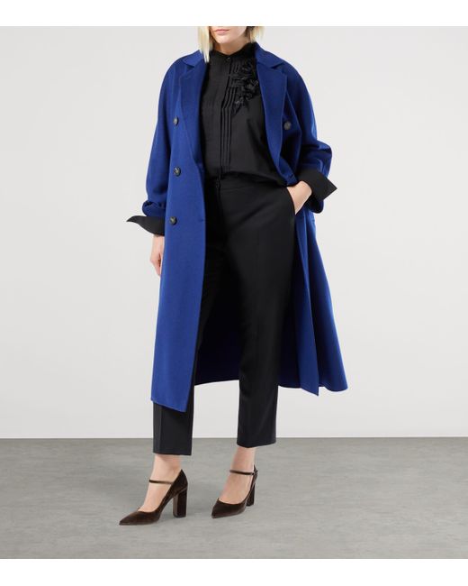 Marina Rinaldi Black Floral-Detail Fieno Shirt
