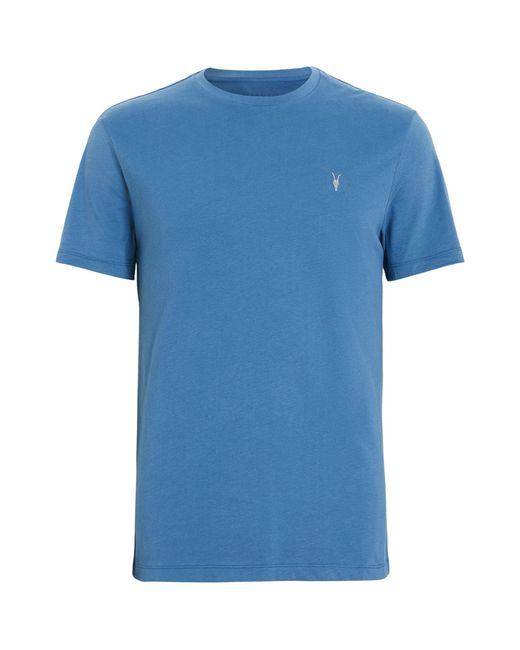 AllSaints Blue Organic Cotton Brace T-shirt for men