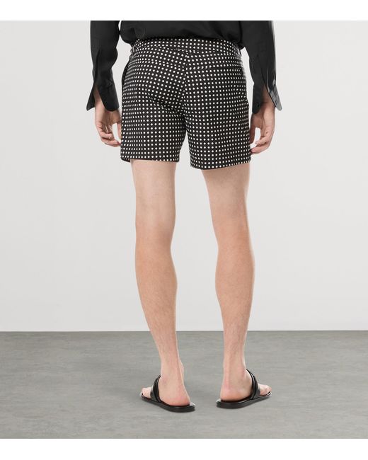 Tom Ford Black Polka Dot Swim Shorts for men