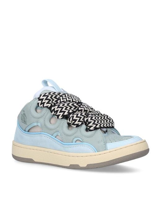 lanvin curb sneakers blue