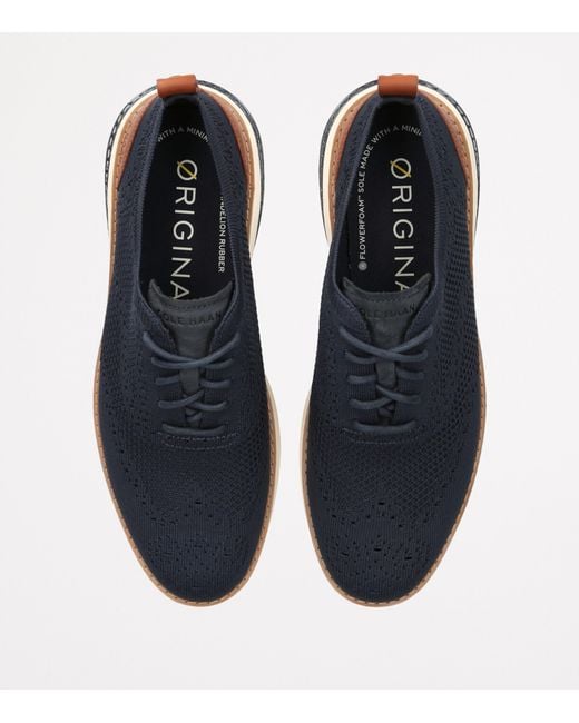 Cole Haan Blue Øriginalgrand Energyweave Stitchlite Oxford Sneakers for men