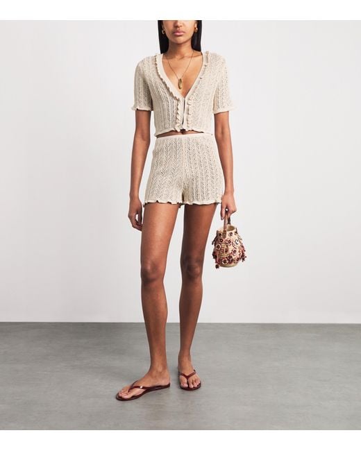 Devon Windsor White Knitted Charlene Top