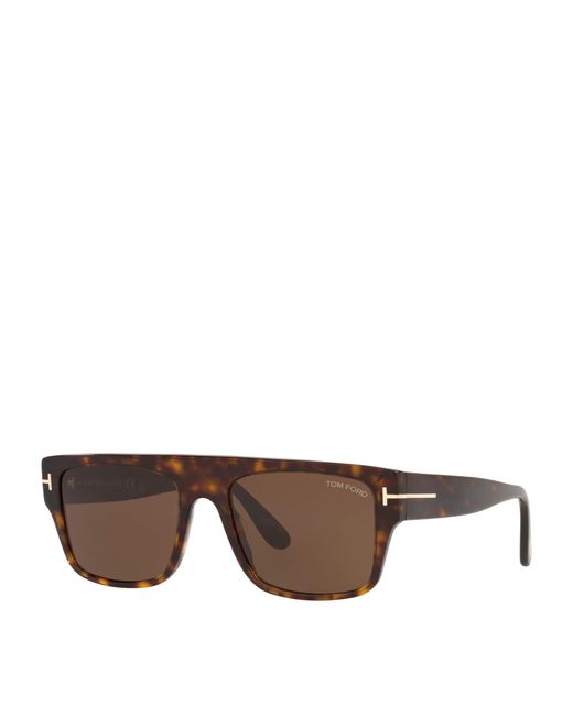 Tom Ford Brown Tortoiseshell Dunning Sunglasses for men